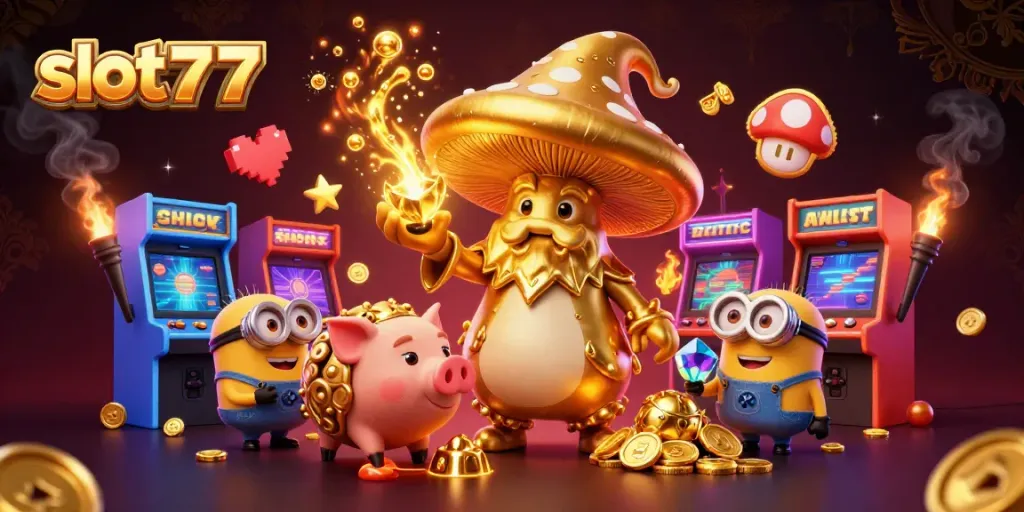 Mainkan slot777 dengan si penyihir jamur emas yang mengubah segalanya menjadi emas.
