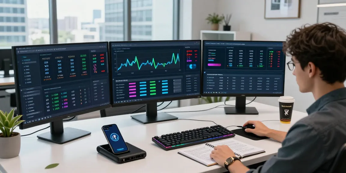 crypto mining platform workspace with real-time mining data, cryptocurrency statistics, and security features