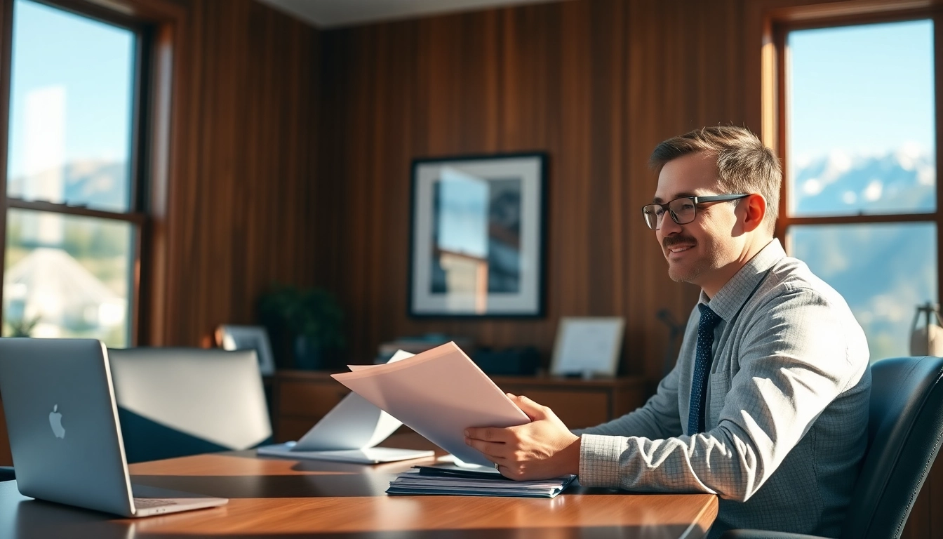 Engaged Seattle Social Security Disability Lawyer reviewing paperwork with a client in an office setting.