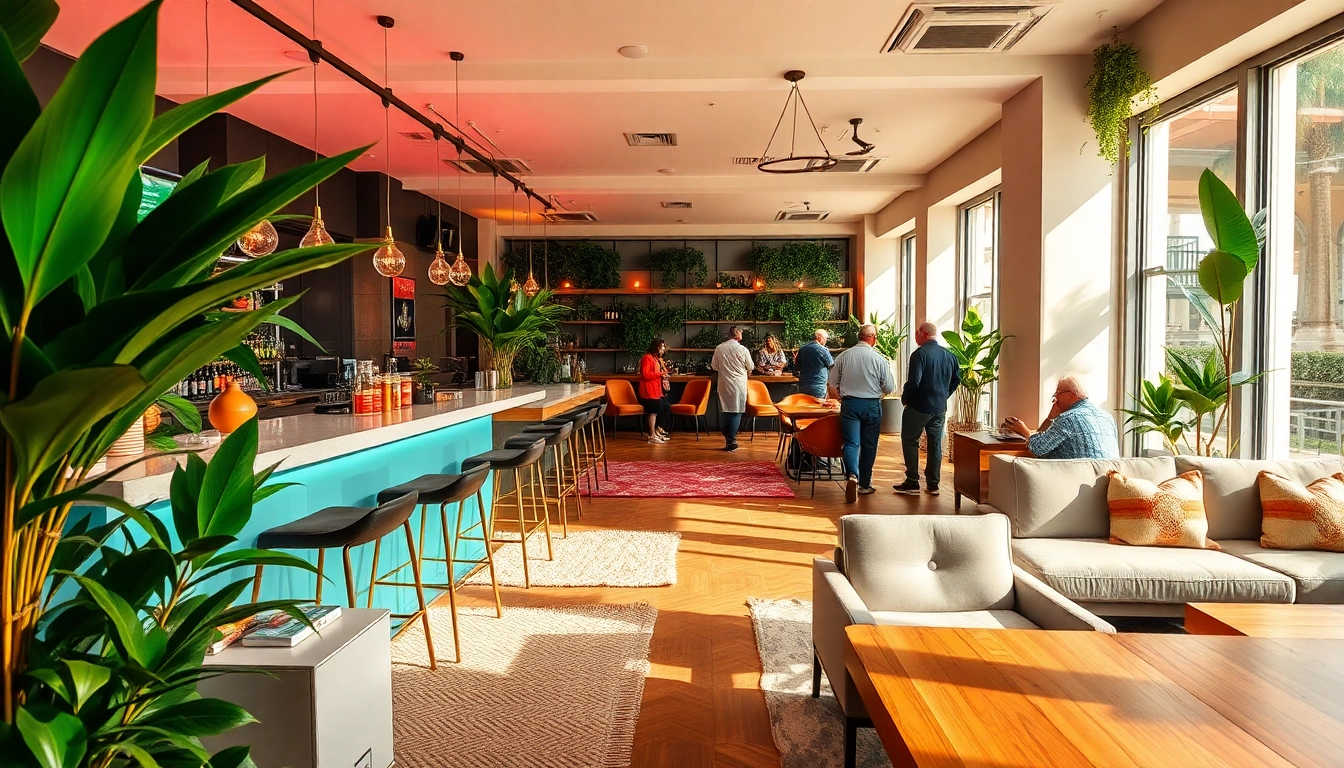 Unwind at Meltz Social Club Madrid featuring comfortable seating and lively atmosphere.