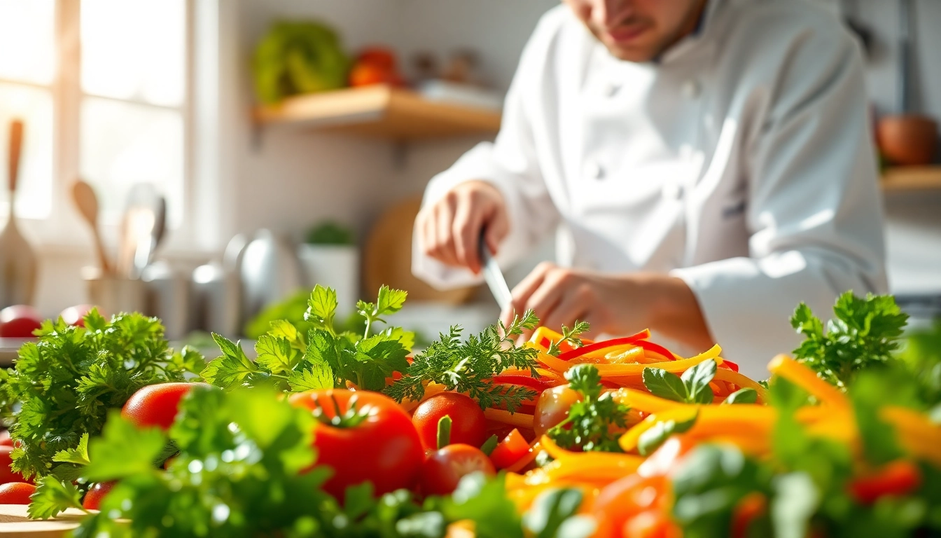 Bereite köstliche Rezepte auf https://foodies-magazin.de mit frischen, bunten Zutaten zu.