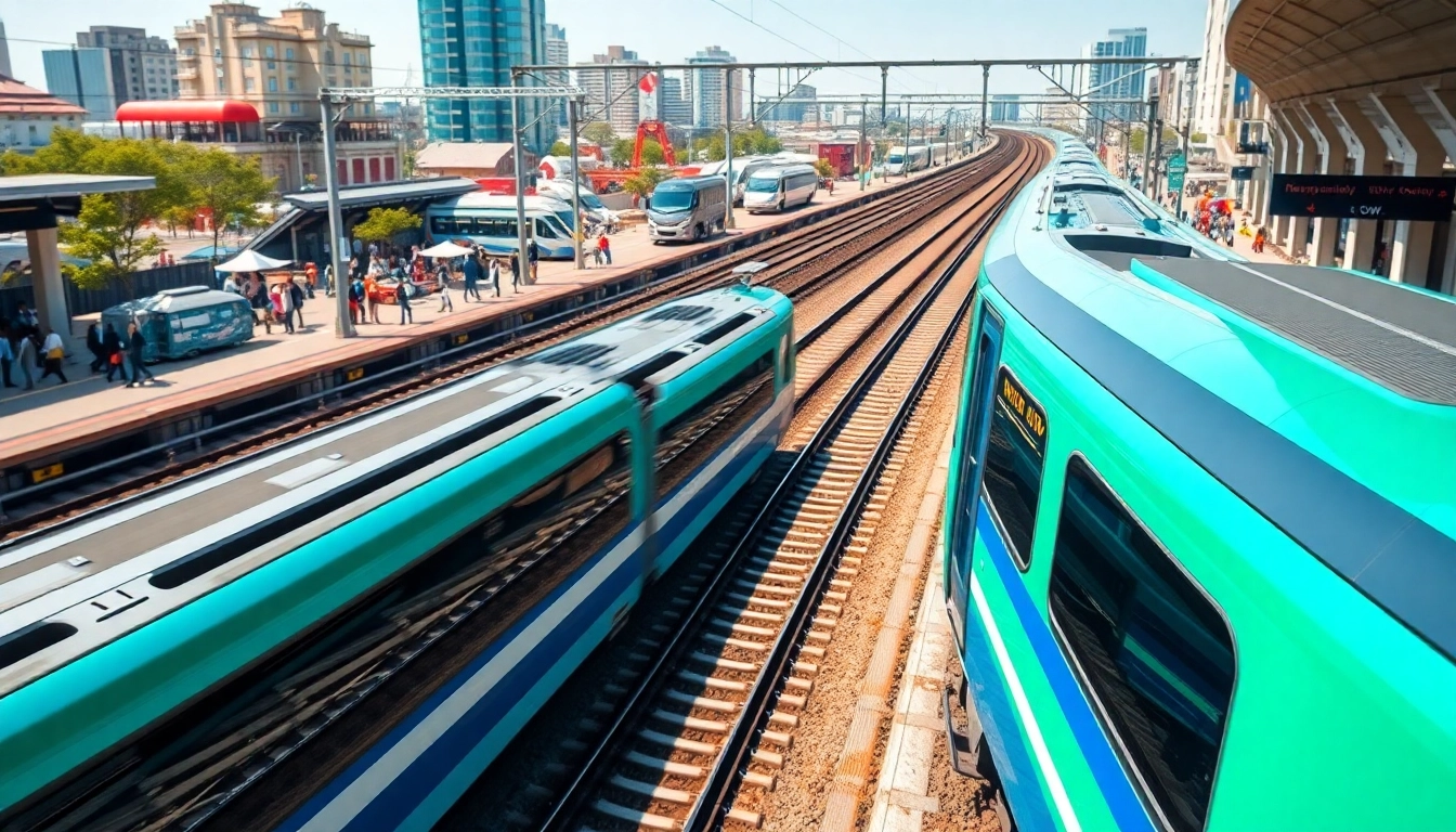 Engineered excellence in ows rail at a bustling station capturing operational efficiency.