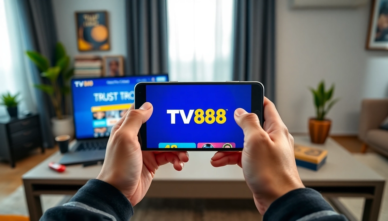 TV88 online gambling platform interface showcasing a modern and secure user experience.
