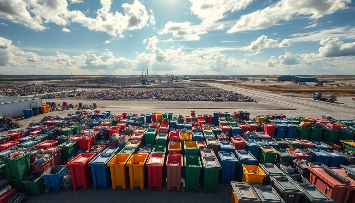 Dispose wastes effectively at the Bonnyville dump with organized bins and clear environment.