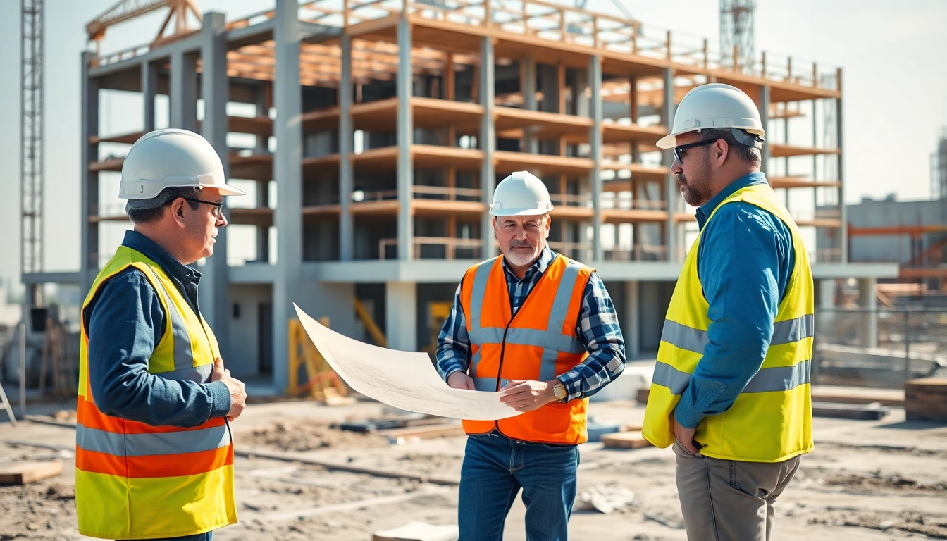 Showcase of a New Jersey Commercial General Contractor managing a construction project with a skilled team.