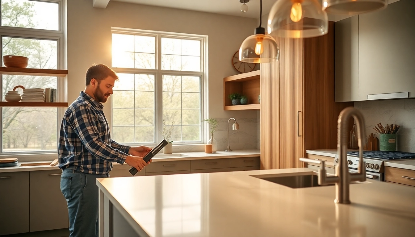 Experienced remodel contractor near me Austin revitalizing a kitchen space with modern designs.
