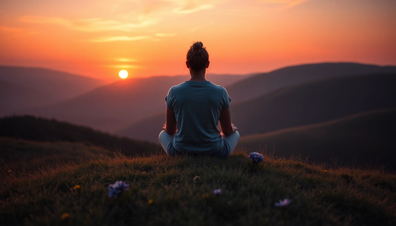 Sit in reflection on life's challenges in a tranquil sunset landscape for Life in a Break Down.