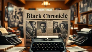 Engaging representation of blackchronicle showcasing influential African American history moments.