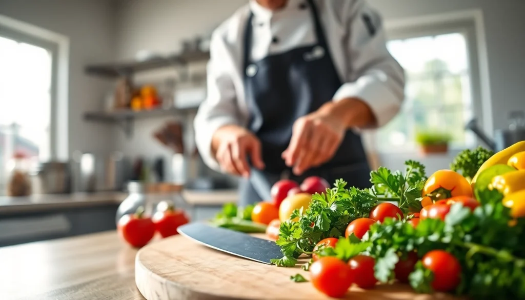 Prepare vibrant ingredients at recipesalexarciab.com for culinary creativity in a bright kitchen.