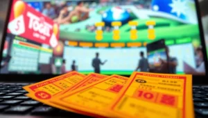 Menggambarkan toto togel resmi dengan antarmuka pengguna yang menarik dan menarik dalam game.