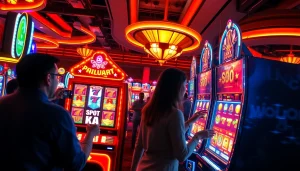 Rasakan keseruan bermain kaisar800 slot di mesin slot yang berkilau di kasino.
