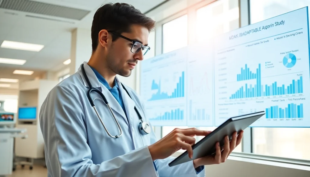 Engaging professional exploring the findings of the ADAPTABLE Aspirin Study in a clinical setting.