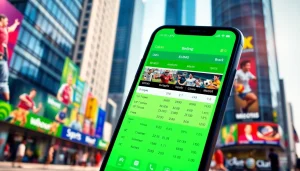 Engaging users with the best sports betting apps in India through vibrant app visuals and urban excitement.