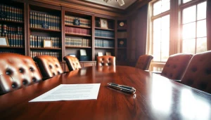 Engaging meeting room at http://www.jacobsonpilaw.com with professional decor and legal resources.