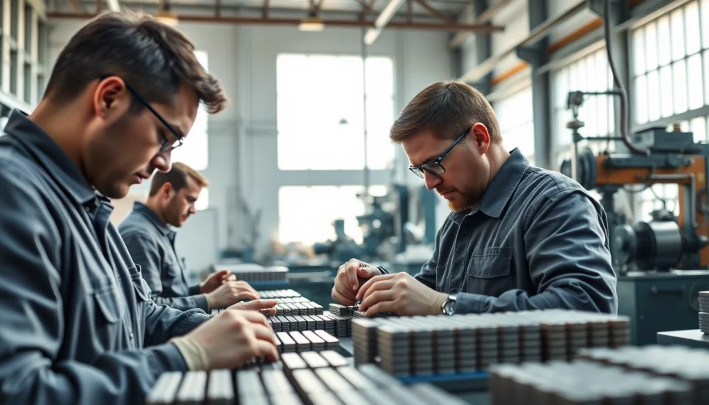 Showcase of Alnico magnets manufacturer in china highlighting skilled artisans at work.