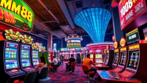 MM88 vibrant casino experience showcasing interactive gaming and betting.