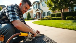 Creating quality driveways with www.1stconcretecontractor.com emphasizing precise craftsmanship