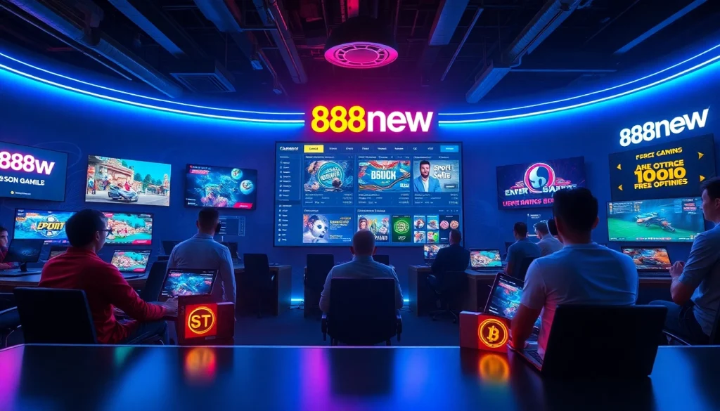 Engaging scene of players using 888 new online gaming platform with vibrant graphics and USDT cryptocurrency.