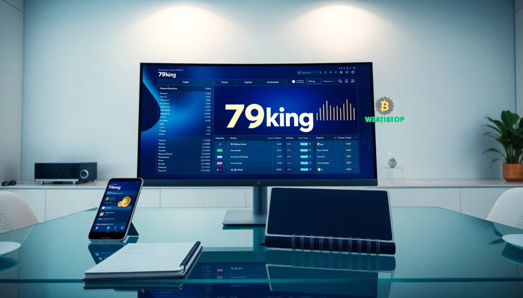 79king betting dashboard on a sleek, secure platform UI