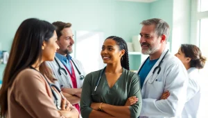 Engaging scene showcasing healthcare professionals prioritizing Health in a collaborative environment.