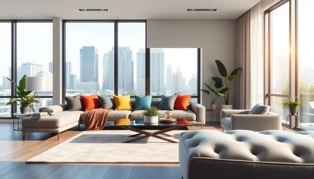 Menghadirkan desain interior dari www.oscarliving.co.id yang menampilkan ruang tamu modern dan elegan.