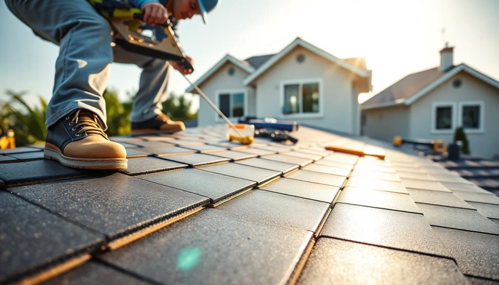 Inspecting the roof while ensuring quality service in Twin Shield Roofing.