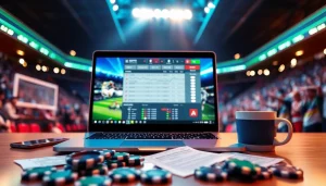 Betting interface displayed on a laptop signifies mm 88 gaming excitement.