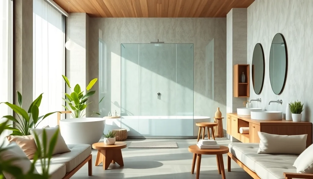 Sonni sanitär GmbH elegant bathroom designs with modern shower walls and stylish furniture.