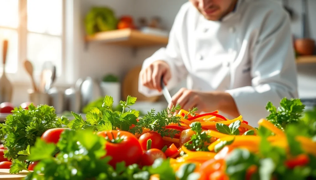 Bereite köstliche Rezepte auf https://foodies-magazin.de mit frischen, bunten Zutaten zu.