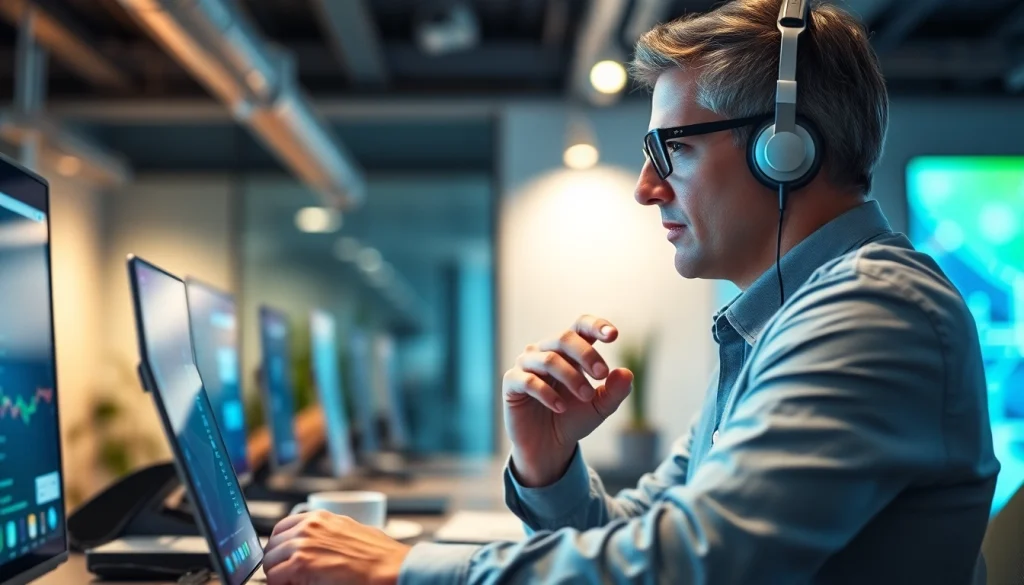 Utilizing https://www.speechlyapp.com for seamless voice-to-text interaction in a modern workspace.