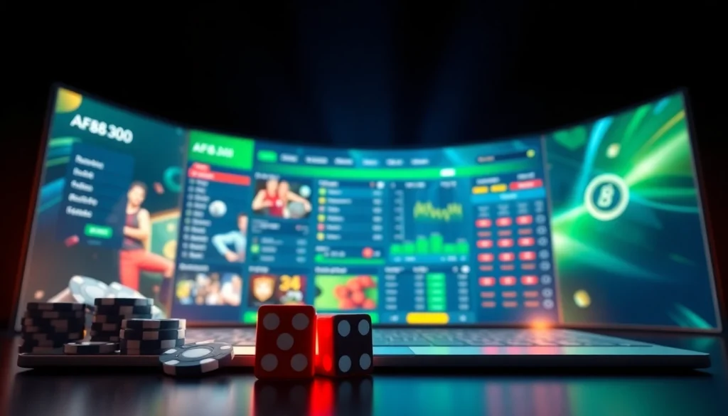 The online gaming interface of af88 com showcasing live betting, casino games, and user-friendly navigation.