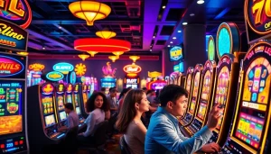 Menangkan jackpot dengan slot gacor yang menarik dan berwarna-warni dalam suasana kasino yang energik.