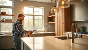 Experienced remodel contractor near me Austin revitalizing a kitchen space with modern designs.