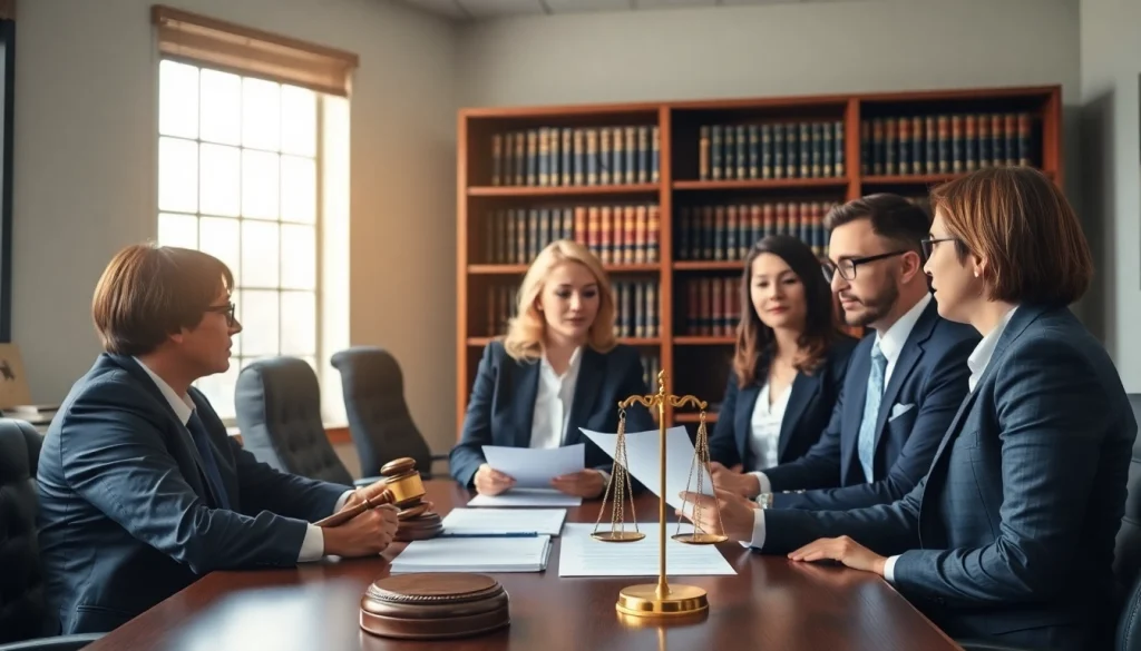 Consultation at https://www.wcfjustice.com showcasing attorneys assisting clients with personal injury cases.