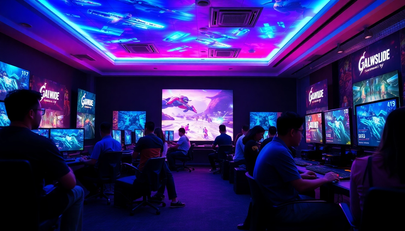Exciting gameplay scene of LC88 Game with players enjoying modern gaming technology in a vibrant atmosphere.