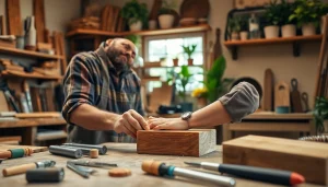 Trouvez artisan qualifié travaillant le bois dans un atelier accueillant.