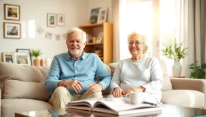 Embrace vibrant retirement living at https://frontidas.com with a joyful elderly couple in a cozy home.