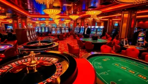 Experience thrilling gameplay at HM88 casino with vibrant slot machines and exciting poker tables.