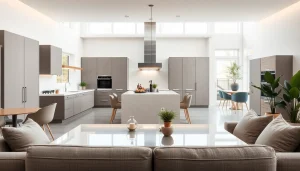 Revitalize your home renovation with a modern kitchen featuring natural light and a minimalist design.