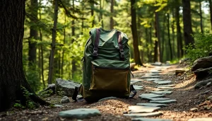 Rucksack nachhaltig aus lkw plane im Freien präsentiert, ideal für Abenteuer und Nachhaltigkeit.