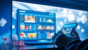 Explore the engaging online gambling platform interface of http://hm88.blue/ with vibrant graphics and user interaction.