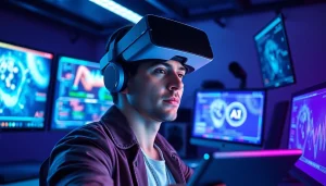 Dynamic workspace showcasing AI-generated pornography technology for the 'porn ai' industry.