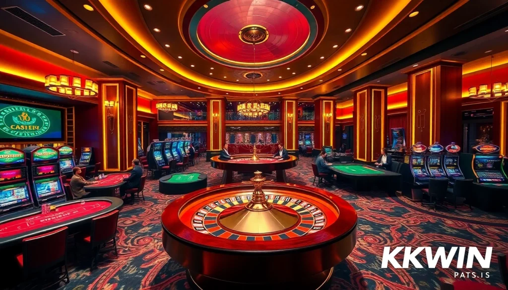 Experience winning thrills at Trang Chủ KKWIN with vibrant casino gaming elements.