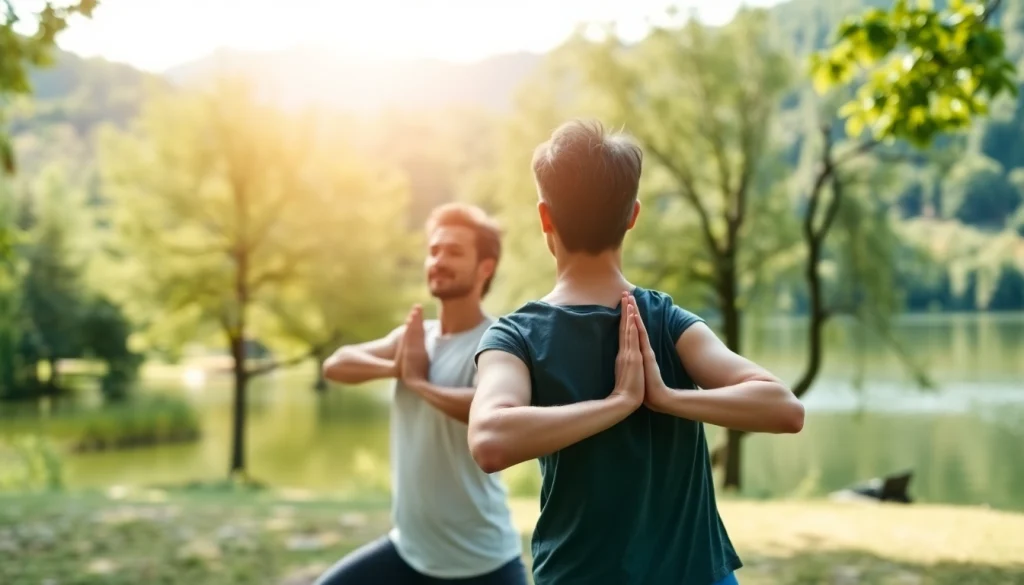 orbitnix.com에서 요가와 자연의 조화를 즐기는 커플의 모습