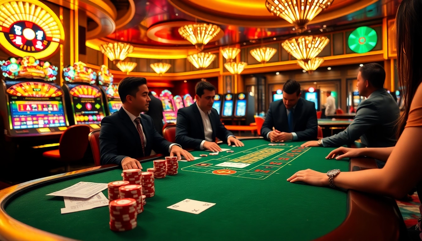 Experience thrilling poker action at 7m casino, showcasing high-stakes gaming and vibrant energies.