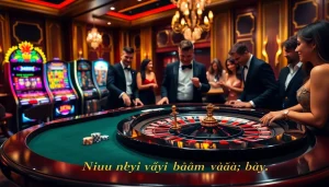 Engaging in betting strategies, a player at a casino table lives the thrill of "Nếu như vậy bám vào đây."
