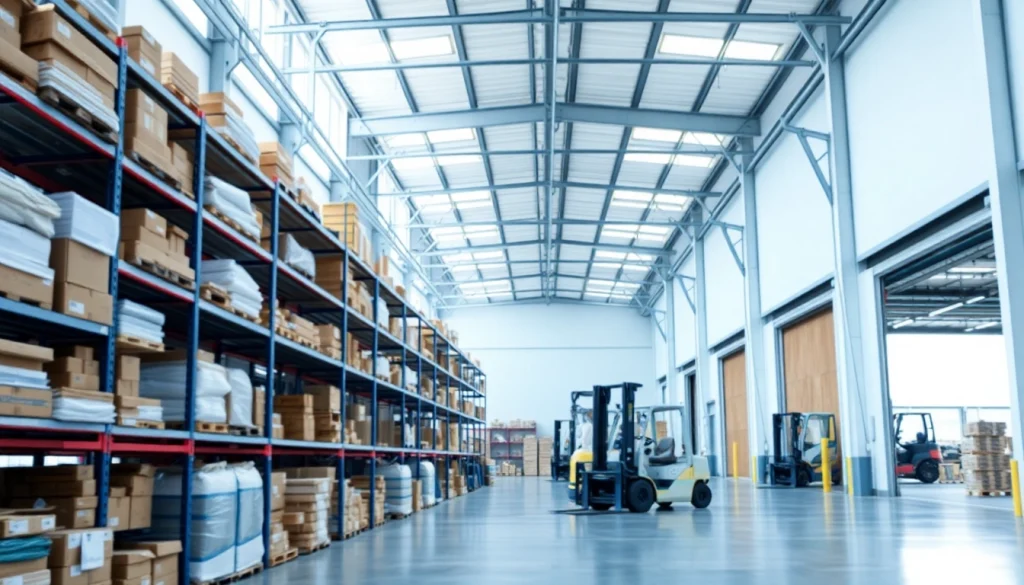 Find a well-organized warehouse near me with spacious storage and efficient operations.