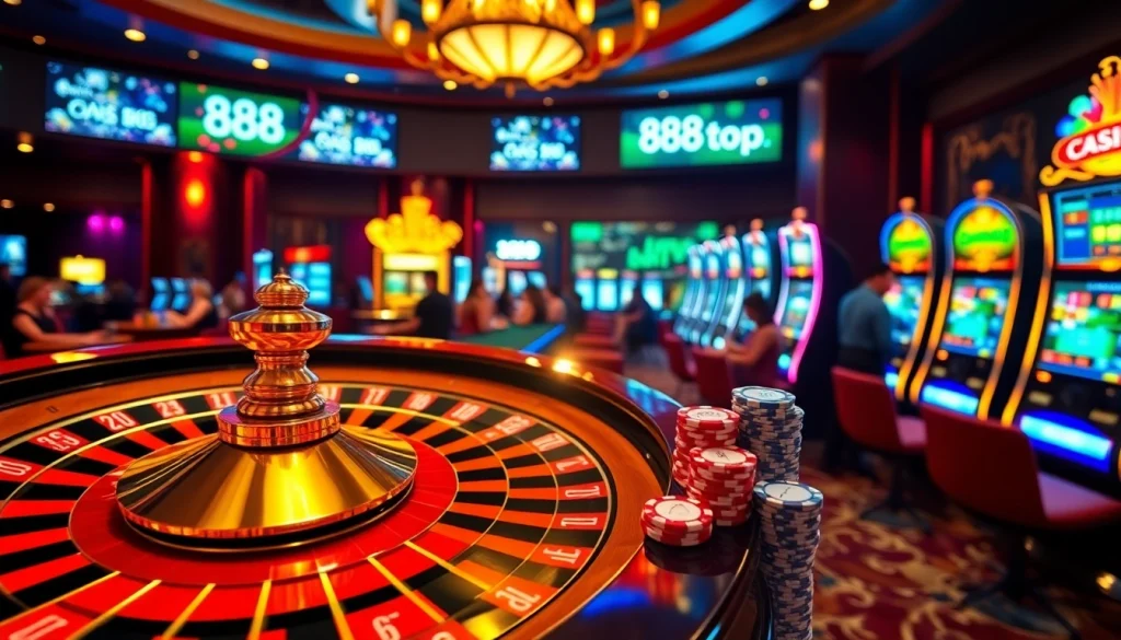 Experience the excitement of winning at 888top com with vibrant casino games.