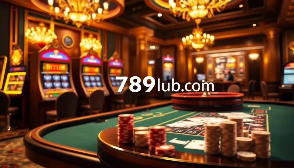 Experience thrilling online gameplay at 789club com with vibrant slot machines and live poker action.