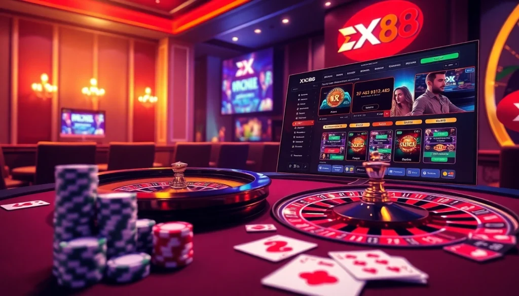 Experience the thrill of XX 88 with vibrant casino action and stunning online gaming visuals.